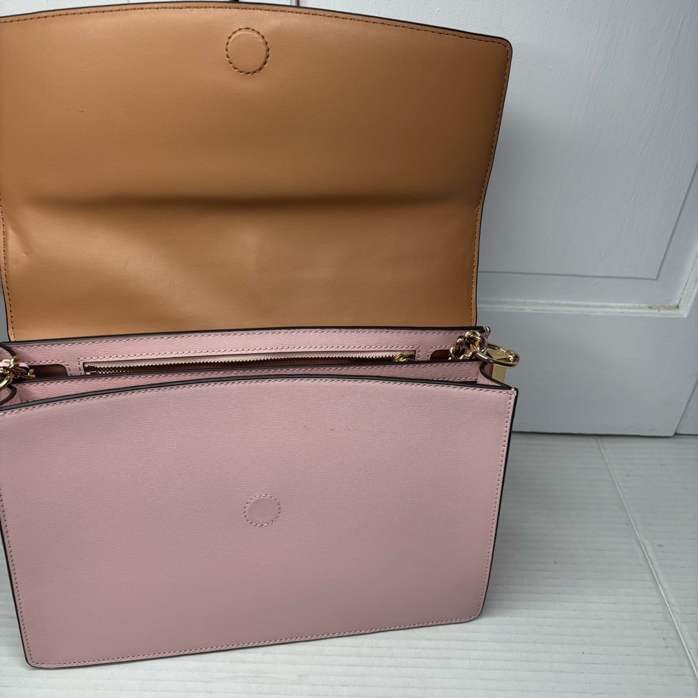 TORY BURCH Pink Robinson Convertible Shoulder Bag - Picture 4 of 11